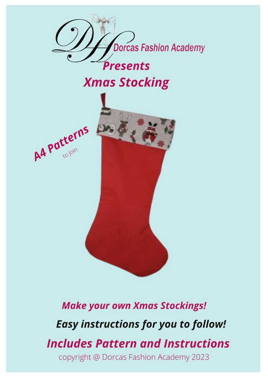 CHRISTMAS STOCKING PDF SEWING PATTERNS & TUTORIAL