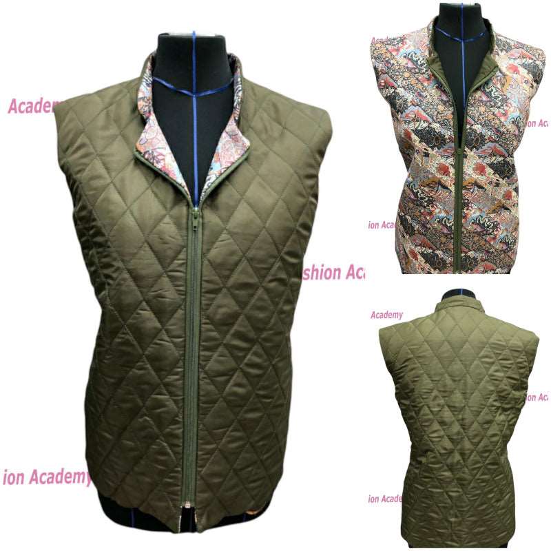 Ladies bodywarmer pdf sewing pattern