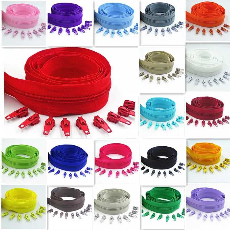 Nylon Zippers Rolls,3# sold by the metre - Auto-lock Zipper Slider