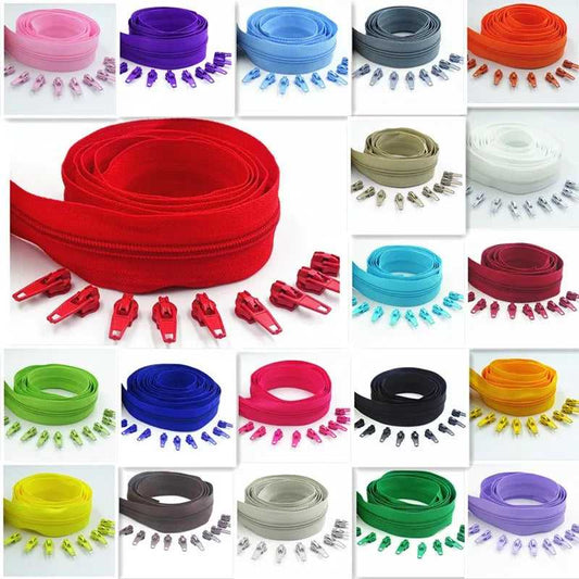 Nylon Zippers Rolls,3# sold by the metre - Auto-lock Zipper Slider