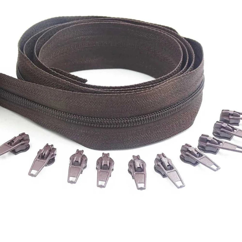 Nylon Zippers Rolls,3# sold by the metre - Auto-lock Zipper Slider