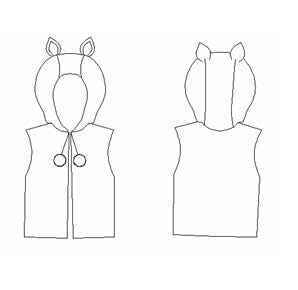 Bunny Ear Coat PDF Sewing Pattern & Tutorial - 6m-24m & 2y-8y