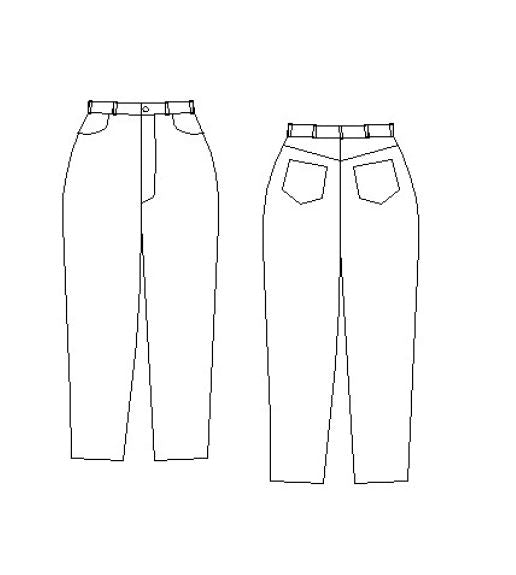 Plus size jeans pdf pattern & tutorial