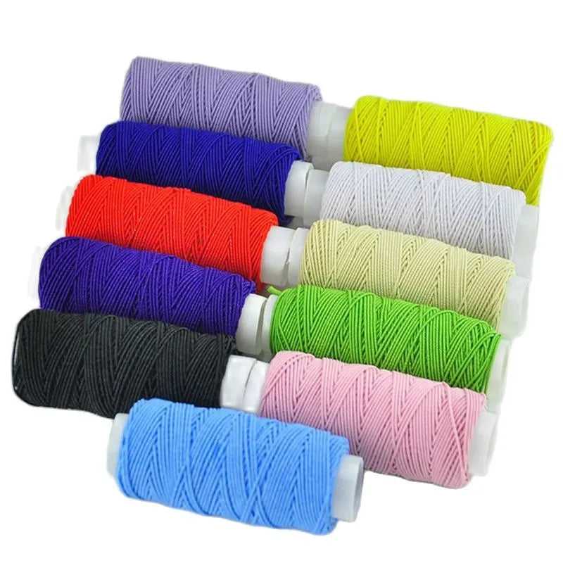 Coloured shirring elastic