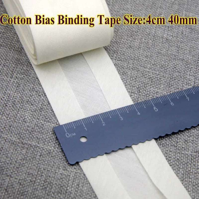 Cotton Bias Binding Tape  - Size 4cm x5 meters