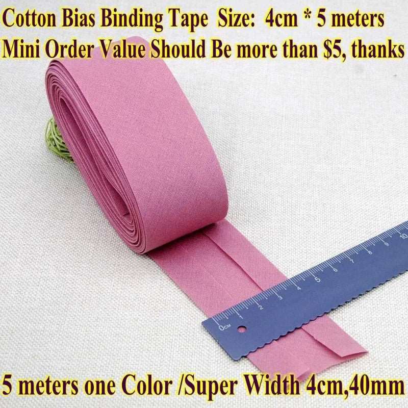 Cotton Bias Binding Tape  - Size 4cm x5 meters