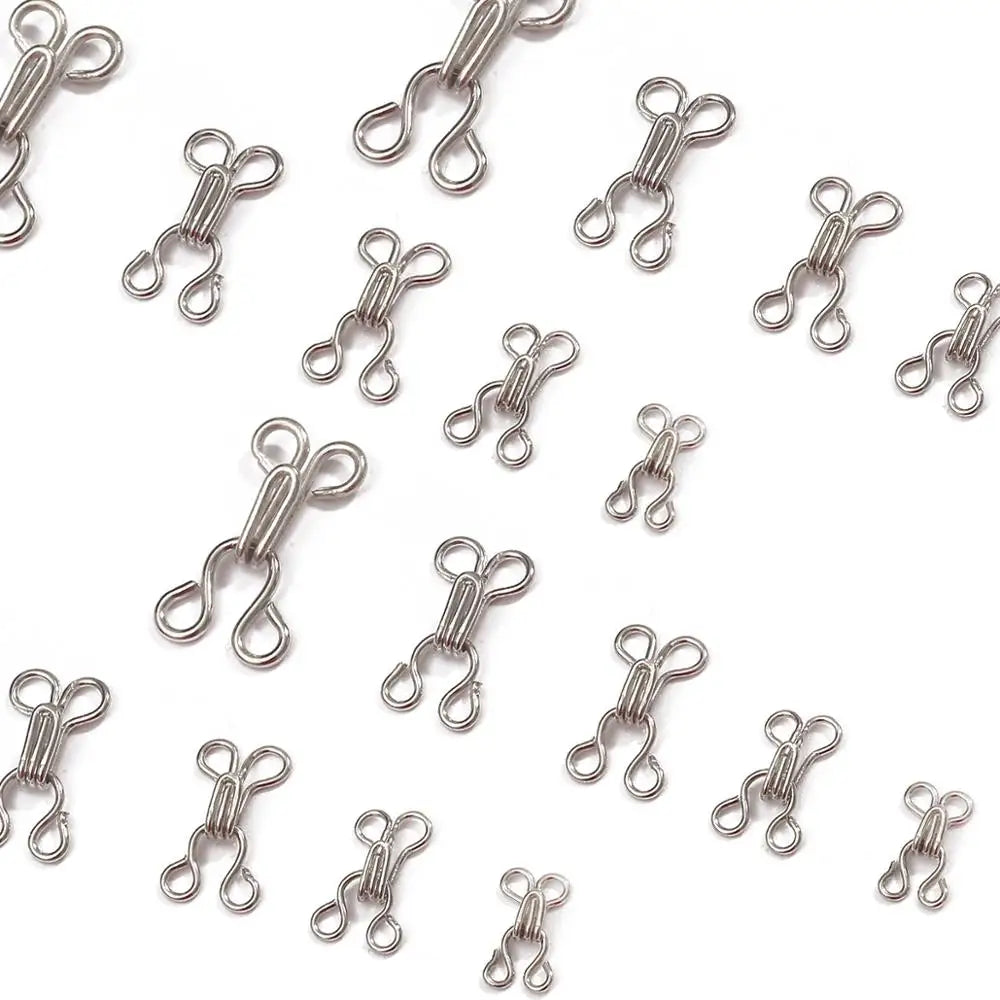 Hook and Eye Fastener 7-12mm 24pcs Closures