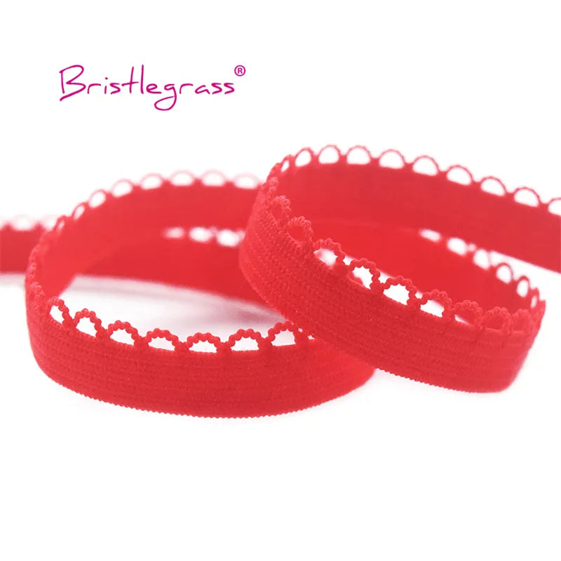 Picot Edge Lace Trim Elastic  2, 5 or 10 Yard  x 3/8" 10mm