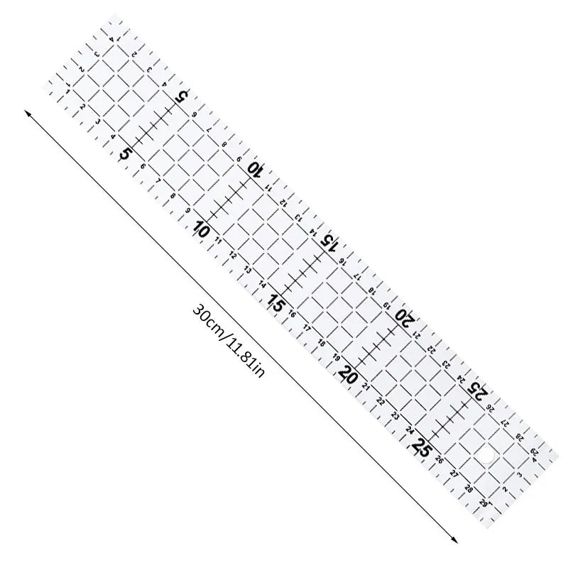 Transparent Patchwork & drafting rulers -1PCS Transparent Acrylic -Stu