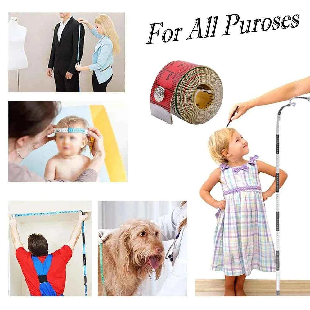 Measuring Tape for Tailor's & Dressmakers 150cm/60in - Soft Tape Measure with Snap Fasten