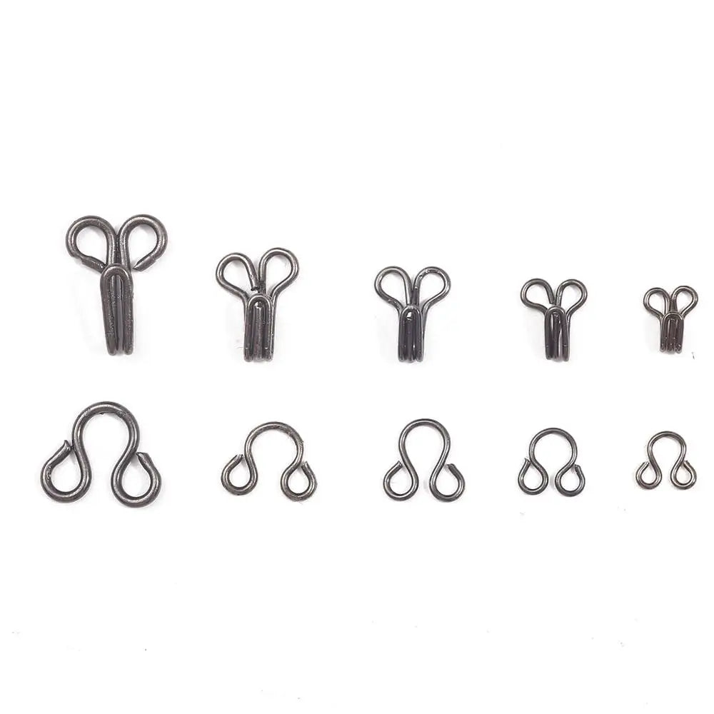 Hook and Eye Fastener 7-12mm 24pcs Closures