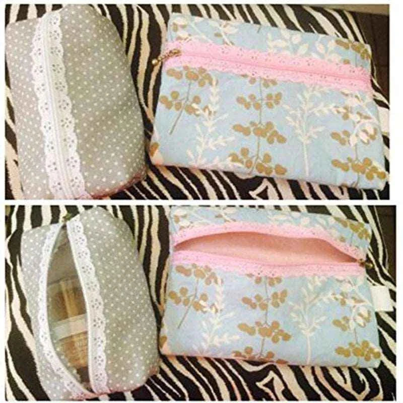 Lace Zippers 10pcs - 20cm Closed End Decorative Zips for Dresses & Garments