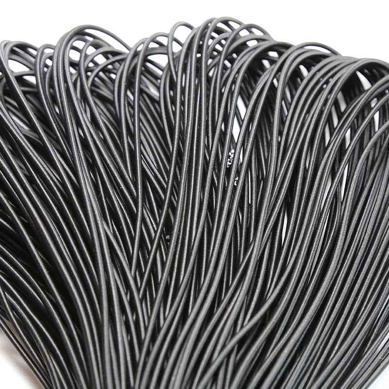 Round Elastic cord 1mm-5mm White & Black - Elastic Cord for Sewing, Masks & Crafts