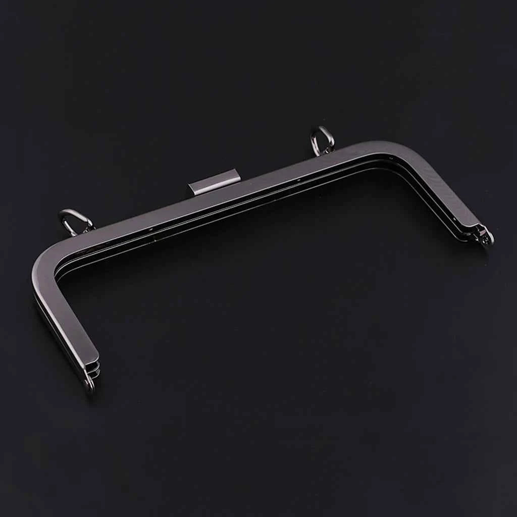 Metal Frame Bag Clasp 21cm with Screws - Screw-On Frame for Handbags & Purses