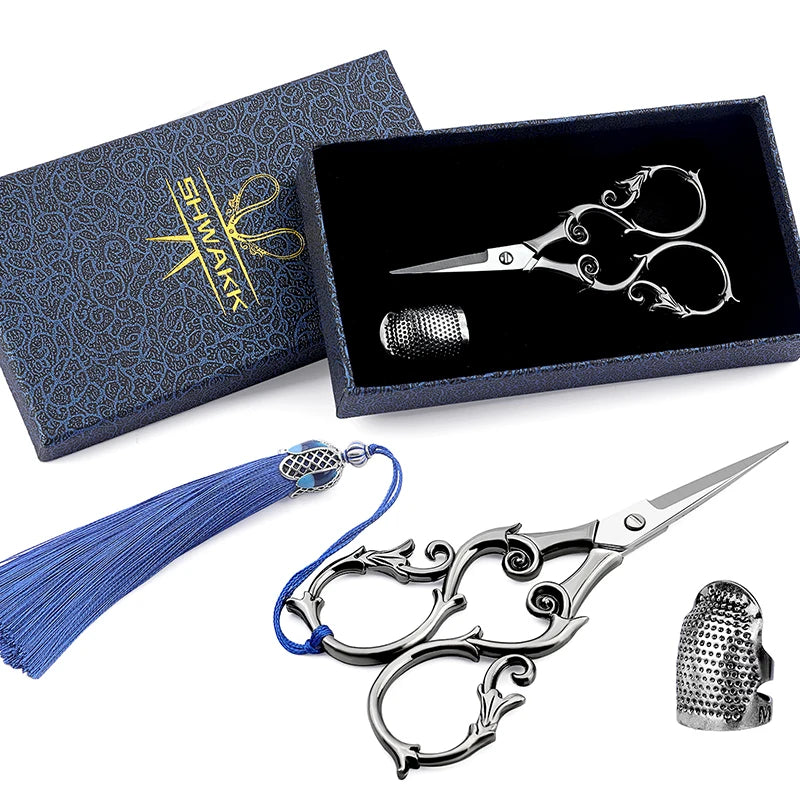 Vintage Embroidery Scissors Set