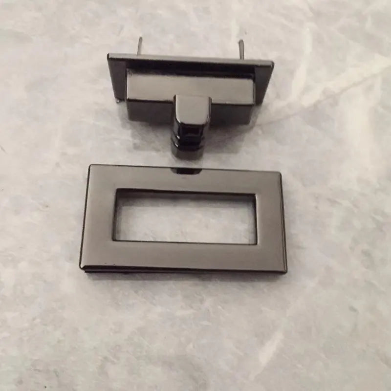 Rectangle  Metal Clasp Twist Lock