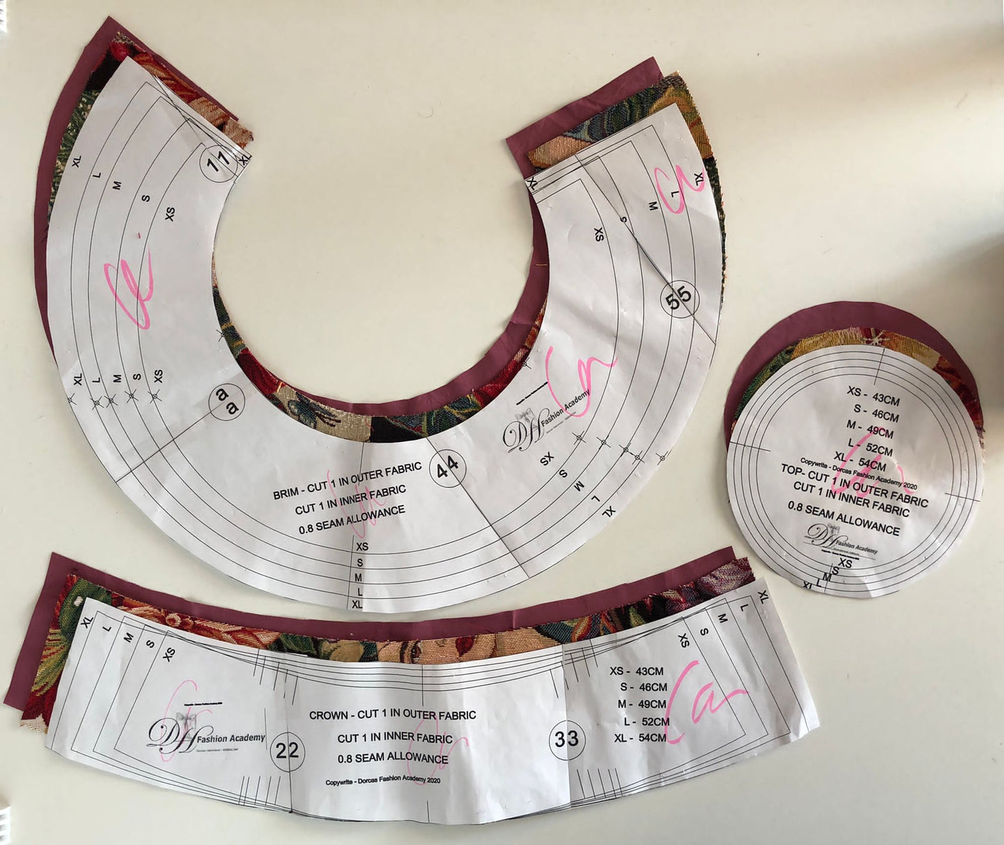 Unisex Sun Hat for all the family - sewing pdf pattern & instructions