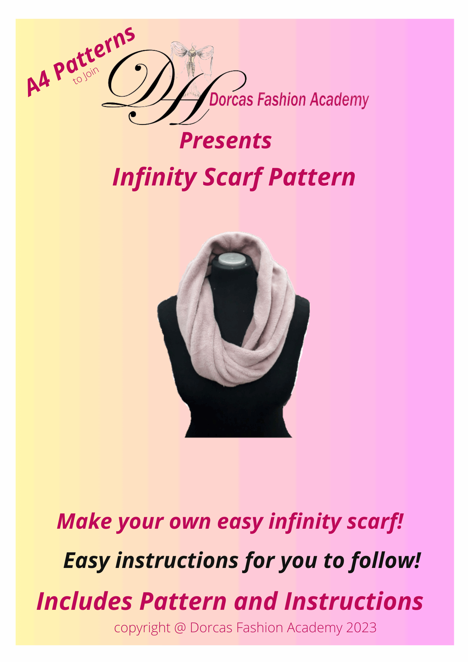 EASY INFINITY SCARF - PATTERNS & TUTORIALS PDF