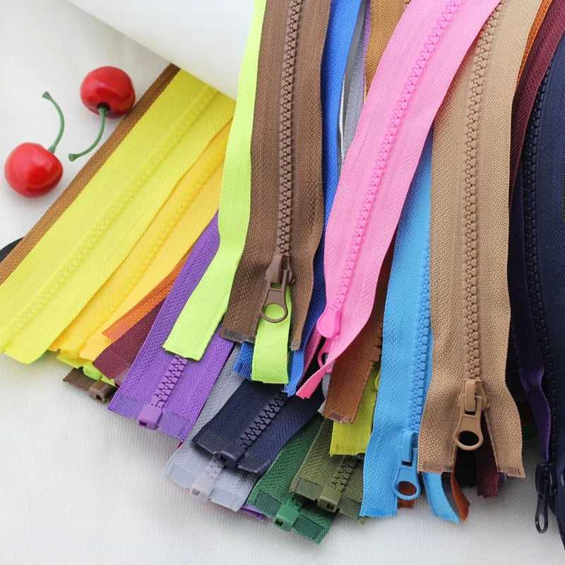 Open-ended resin zippers 5 Pcs/5# Color 50/60/70cm Sewing & For Jacket