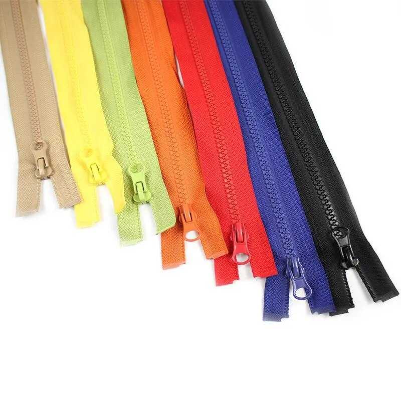 Open-ended resin zippers 5 Pcs/5# Color 50/60/70cm Sewing & For Jacket