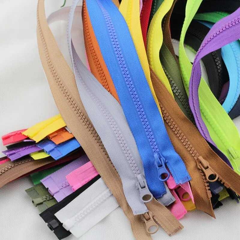 Open-ended resin zippers 5 Pcs/5# Color 50/60/70cm Sewing & For Jacket