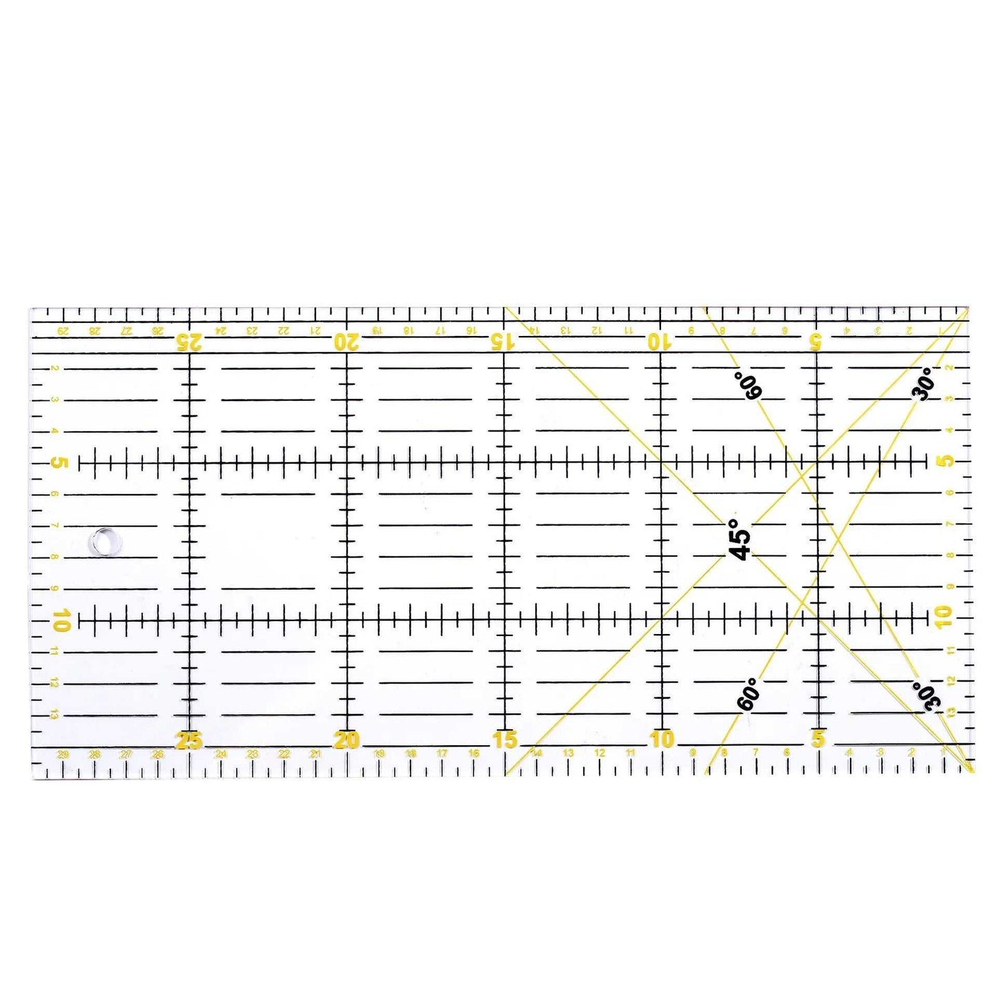 Patchwork Ruler with Grid Lines - 30x15cm  Quilting, patterndrafting T