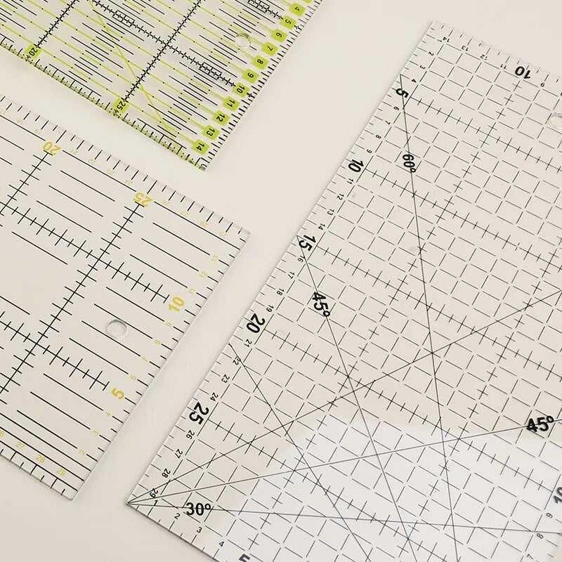 Patchwork Ruler with Grid Lines - 30x15cm  Quilting, patterndrafting T