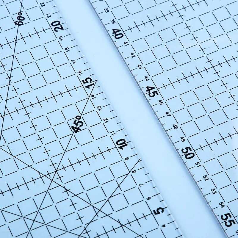 Patchwork Ruler with Grid Lines - 30x15cm  Quilting, patterndrafting T