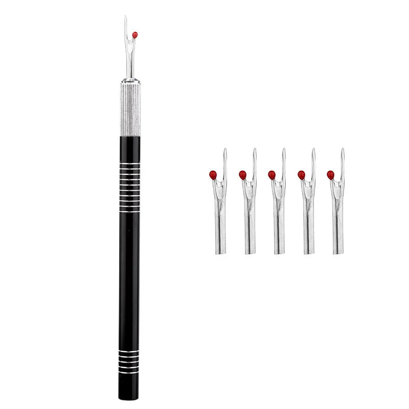 1Pcs Seam Ripper with 5Pcs Replacement Head Sewing Stitch Thread Unpicker Embroidery Thread Remover Tool DIY Sewing Tools