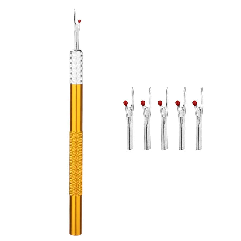 1Pcs Seam Ripper with 5Pcs Replacement Head Sewing Stitch Thread Unpicker Embroidery Thread Remover Tool DIY Sewing Tools