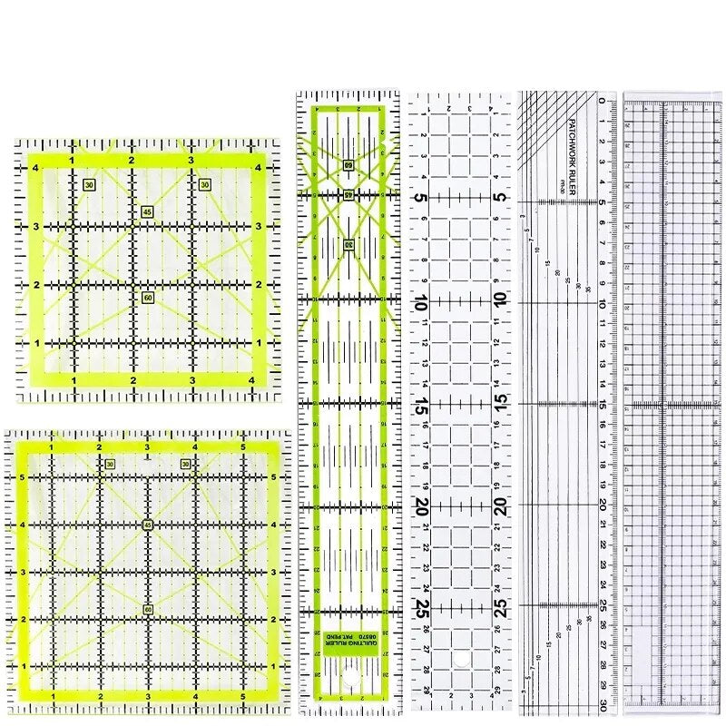 Transparent Patchwork & drafting rulers -1PCS Transparent Acrylic -Stu