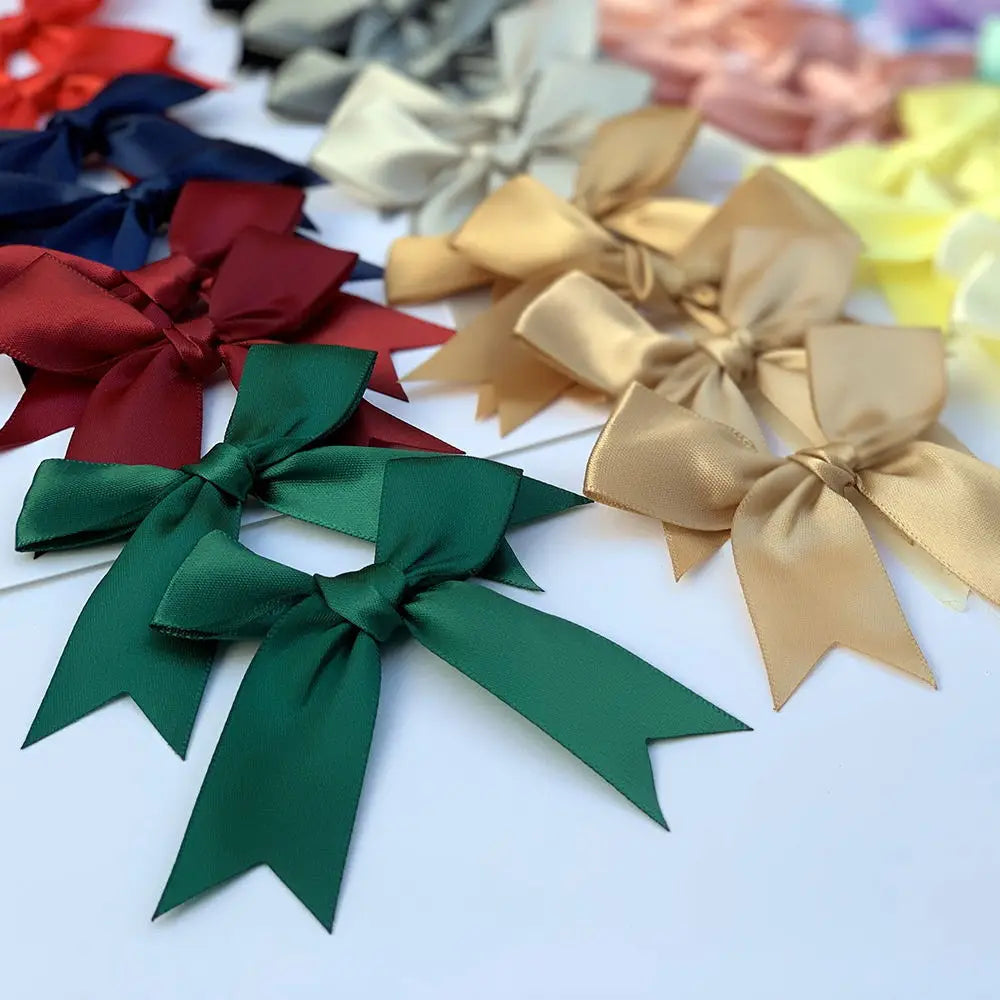 Satin Bows: 50Pcs - 8.5cm/8.5cm Craft Garment Accessories
