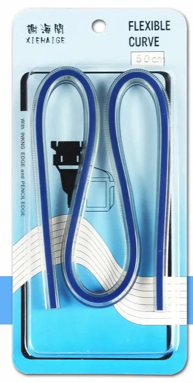 Flexible Curve Ruler - Pattern Drafting Tool - Serpentine Plastic 30cm