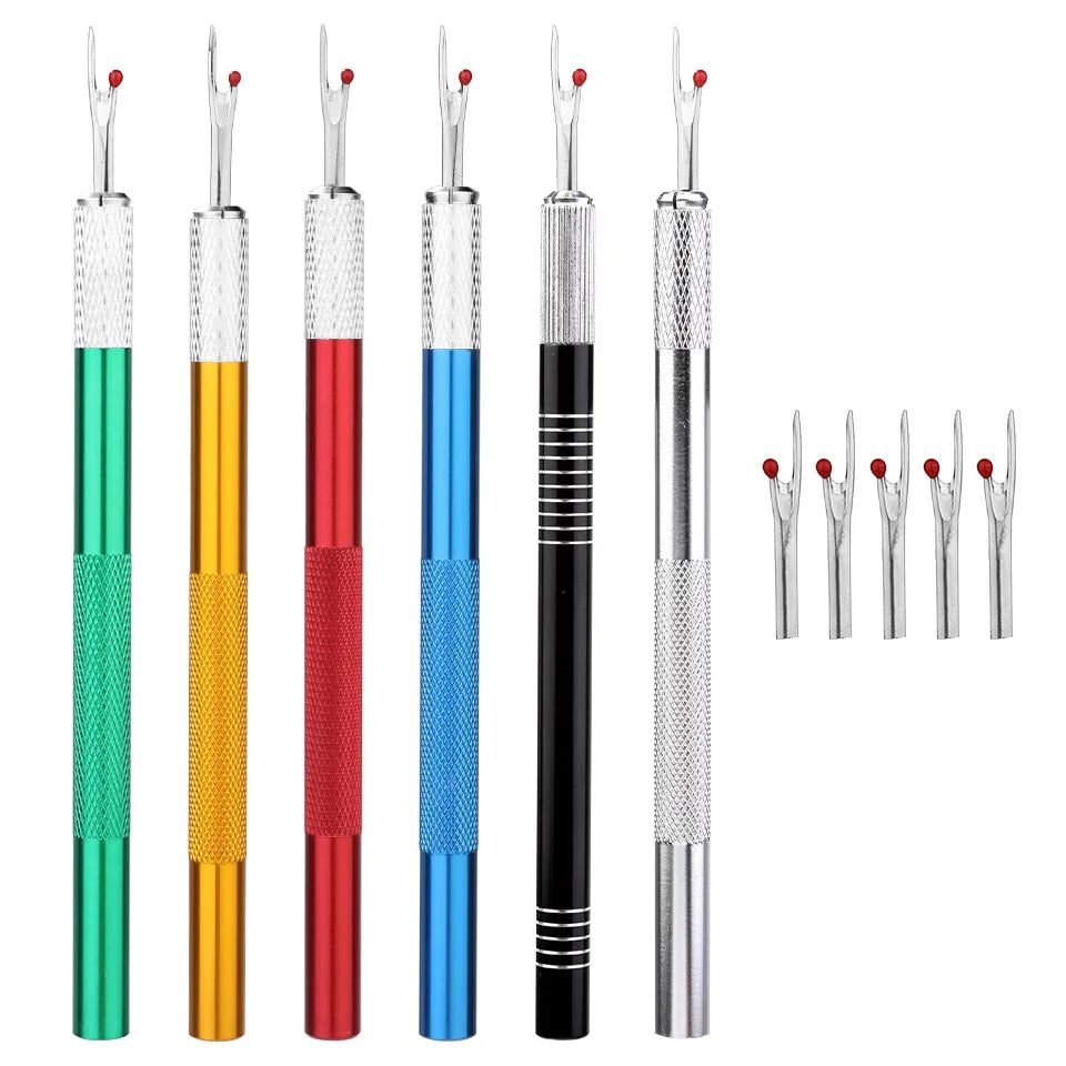 1Pcs Seam Ripper with 5Pcs Replacement Head Sewing Stitch Thread Unpicker Embroidery Thread Remover Tool DIY Sewing Tools