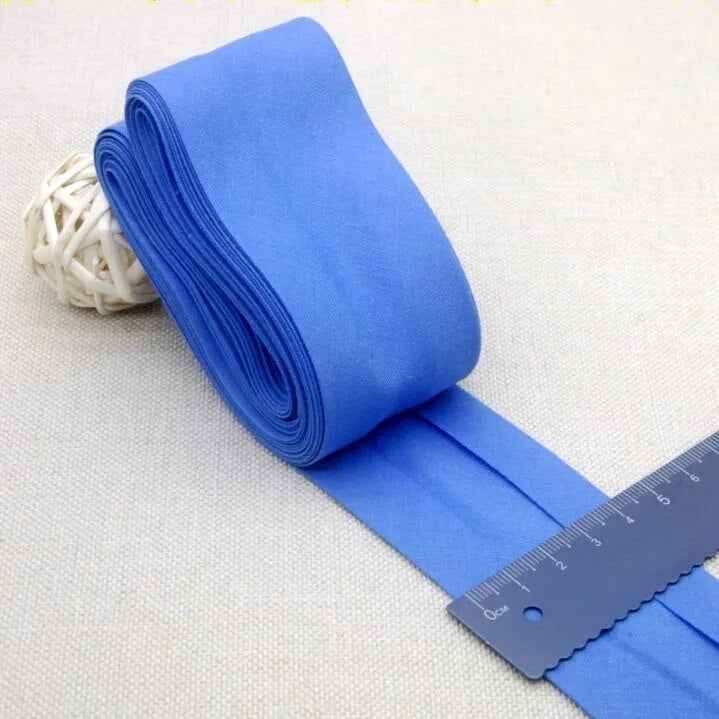 Cotton Bias Binding Tape 4cm x 5 meters - 100% Cotton Bias Tape in 24 Colors