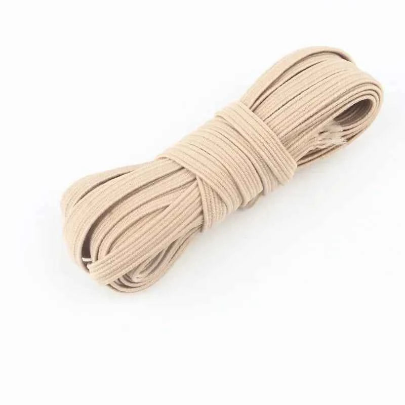 6mm Elastic Band - Multi-Color Polyester Spandex Elastic for Sewing & Lingerie (5m-40m)