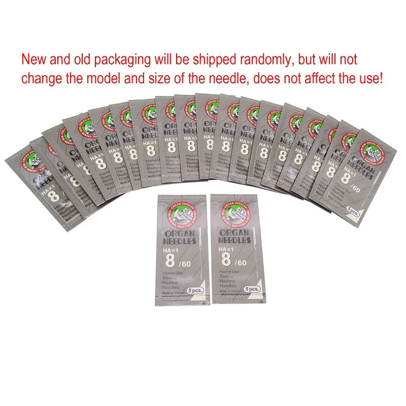 100pcs Organ Sewing Machine Needles - HAx1 130/705H for Domestic Machines (Singer, Brother, Janome)