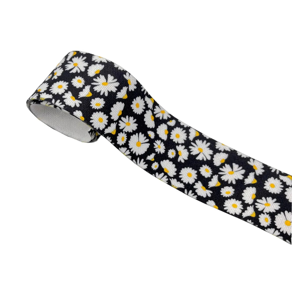 Printed Flowery Wide Elastics for waistband or cuffs -1 Meter/Lot 25MM