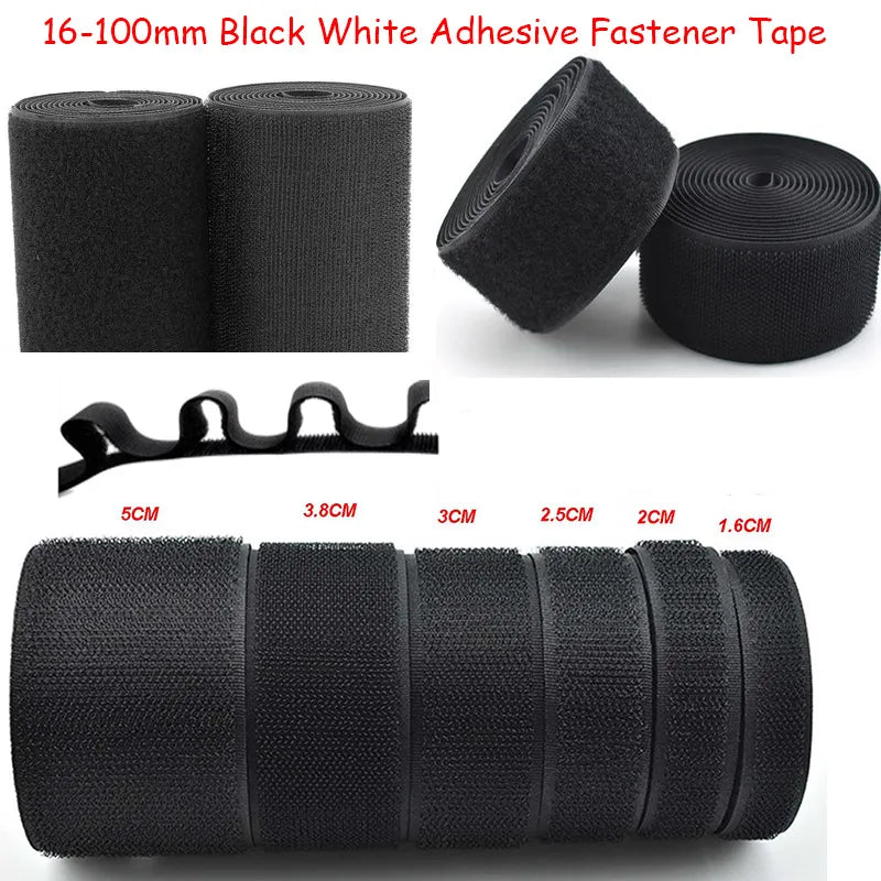 Velcro closures x 5Meters/Lot comes in Black or white