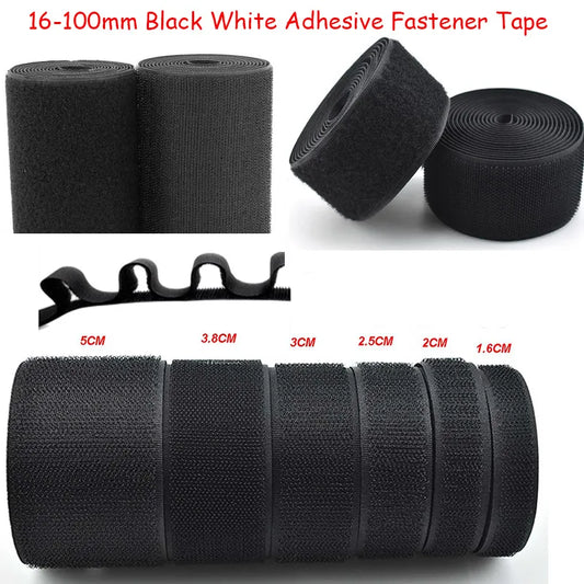 Velcro closures x 5Meters/Lot comes in Black or white