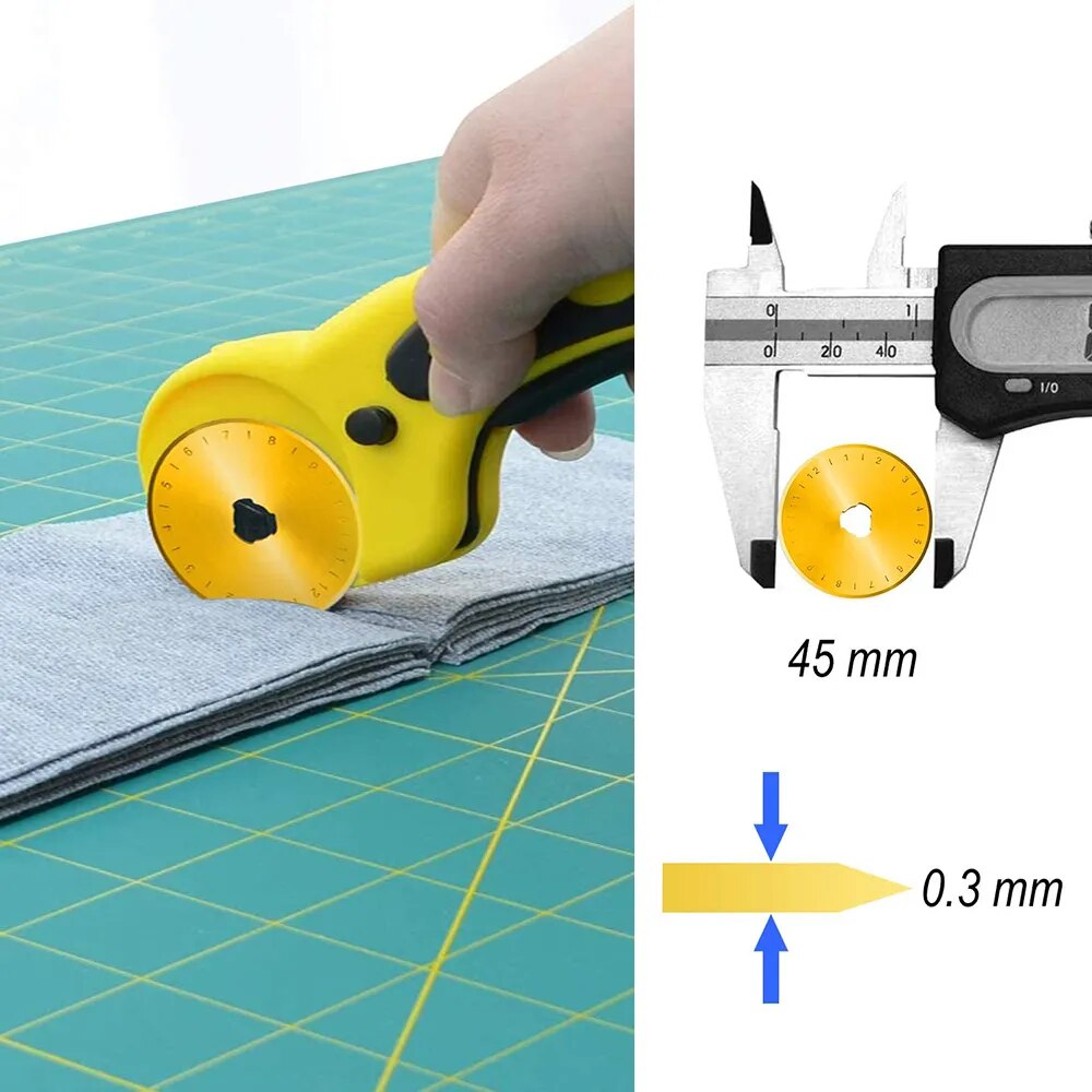 Titanium Rotary Cutter Blades 45mm 5/10pcs