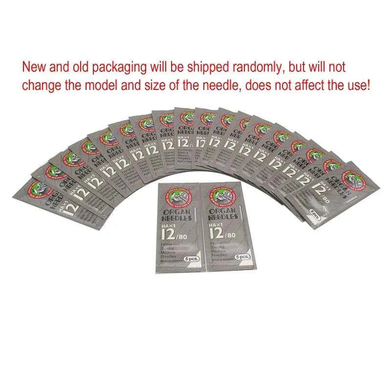 100pcs Organ Sewing Machine Needles - HAx1 130/705H for Domestic Machines (Singer, Brother, Janome)