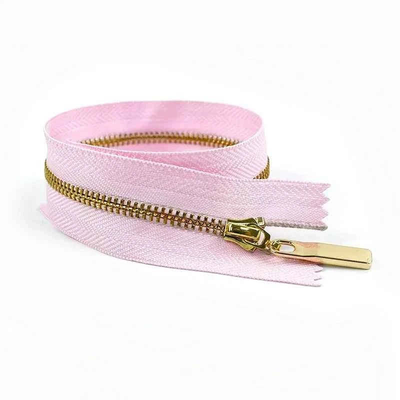 4-Pack 3# Metal Zippers - 15-70cm Close-End & Open-End Zippers for Bags, Garments & Repairs