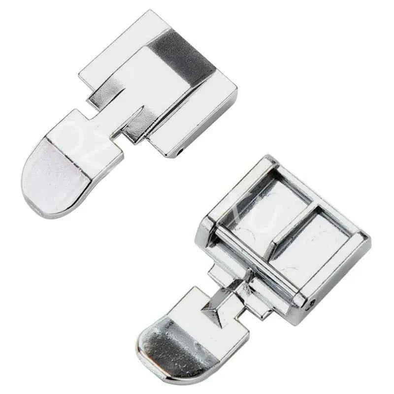 Invisible & Standard Zipper Presser Foot 2-Piece Set - Low Shank Snap-On for Sewing Machines