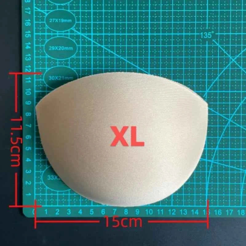4 Pairs Breathable foam Bra Pads - Soft Chest Cups for Swimwear & Dresses (S-XXXL)