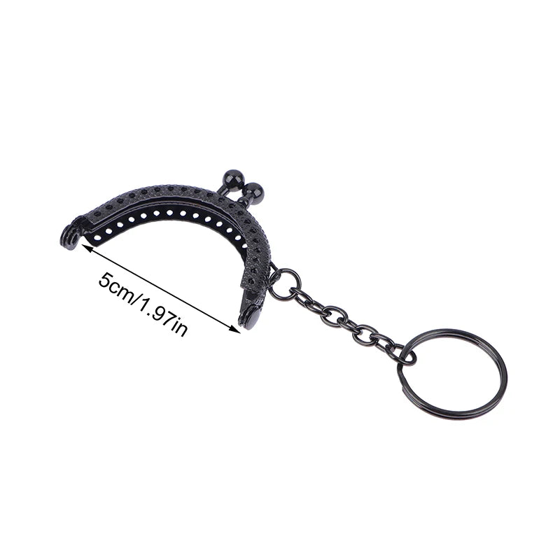 Coin Purse Frame For Bag With Key Ring 1Pcs Metal