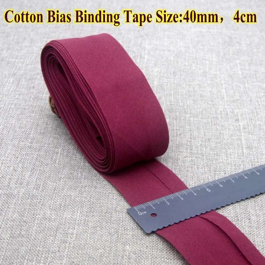 Cotton Bias Binding Tape  - Size 4cm x5 meters