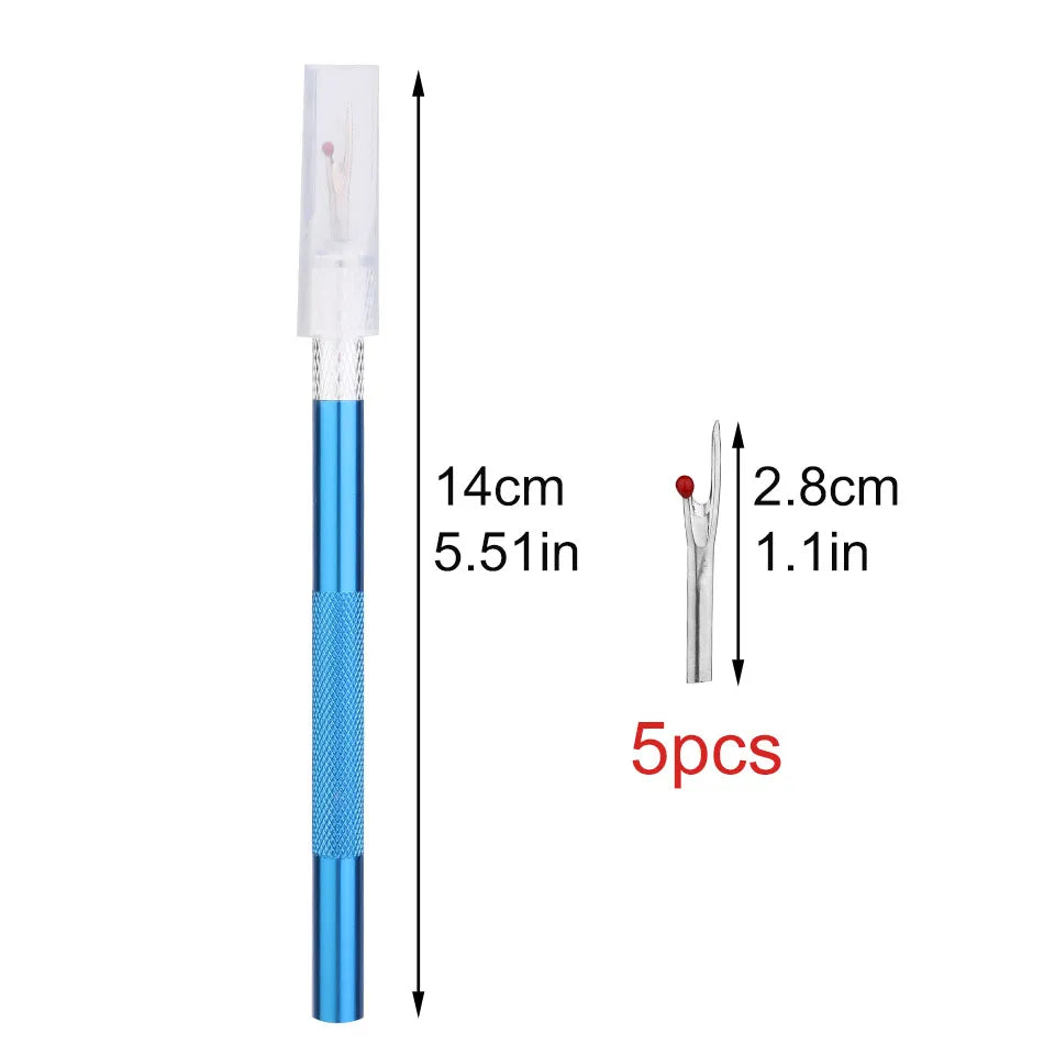 1Pcs Seam Ripper with 5Pcs Replacement Head Sewing Stitch Thread Unpicker Embroidery Thread Remover Tool DIY Sewing Tools