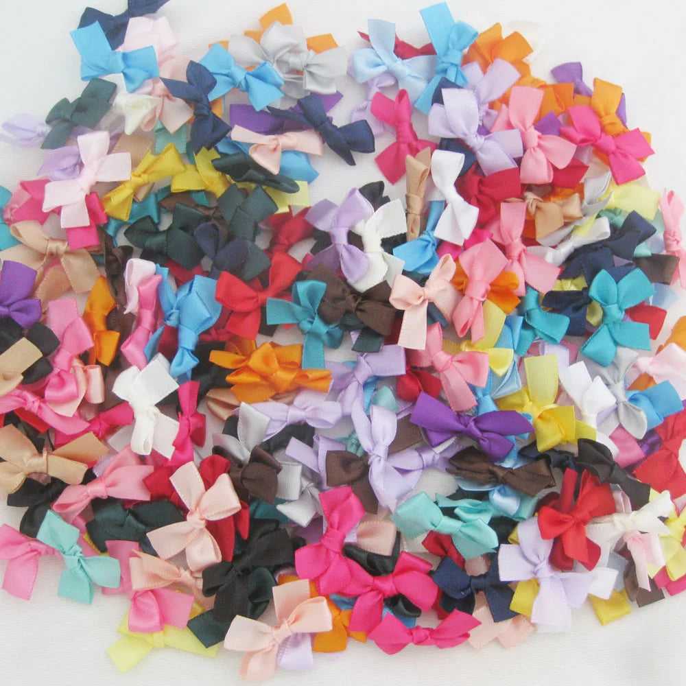 Satin Bows: 50Pcs - 30mm/20mm Craft Garment Accessories