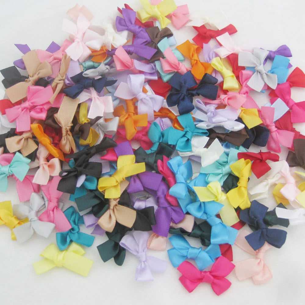 Satin Bows: 50Pcs - 30mm/20mm Craft Garment Accessories